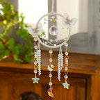 Artilady Dream Catcher for Girls - White Butterfly Small Dream Catchers with Crystals Cute Room Decor for Teen Girls Boys Boho Bedroom Wall Home Decorations Birthday Christmas Women Kids Gifts