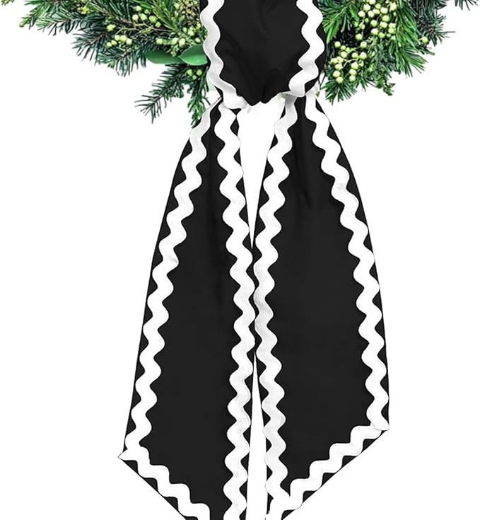 of Decorative Door Swag with Beautiful Scalloped Design Instantly Brightens Entryways and Living Space Trim Garlands Ribbons
