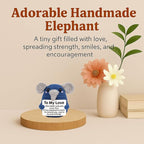 Gifts for Him Her, Handmade Crochet Elephant Doll, Cute Emotional Support Animal Gift for Boyfriend Girlfriend, Anniversary Birthday Valentines Day Gift for Wife Husband Couples
