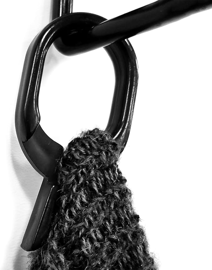 Black Scarf Clip Hangers for Retail, Economic Plastic Fine Garment Pinch Hooks, 200 Pack