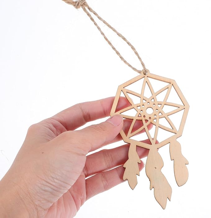 Wood Dream Catcher Ornament: 40pcs Mini Dreamcatcher Arts Craft Hanging Nursery Bedding Room Decorations Car Wall Catchers Kit