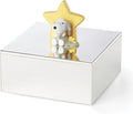 Reed And Barton Home Decor, Little Snoopy Keepsake Box, Made Of Metal, Spot Clean, Room Decor, Organization And Storage Box For Keepsakes & Memories, Peanut Snoopy Design (Silver And Yellow, 1 Piece)