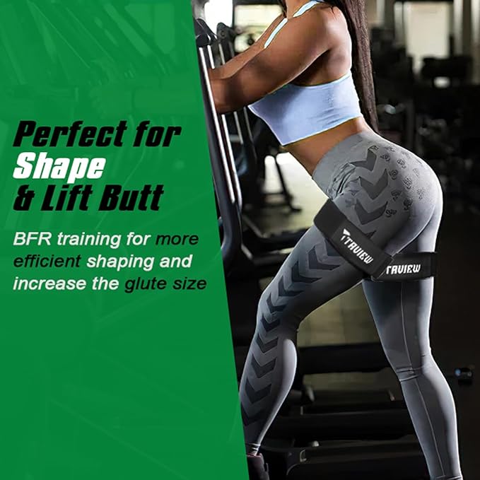 Occlusion Bands for Women Glutes & Hip Building, Blood Flow Restriction Bands BFR Bundle Booty Bands, Best Fabric Resistance Bands for Exercising Your Butt, Squat, Thigh, Fitness
