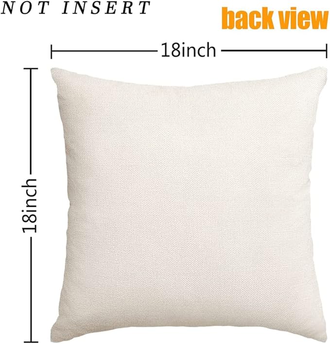 RABUSOFA 18x18 Outdoor Birds Pillow Decorative Throw Pillows,Small Throw Pillows for Couch,Hand-Painted Pillowcases Spring Summer Decorations Cushion Covers Cotton Linen for Sofa Teal Blue
