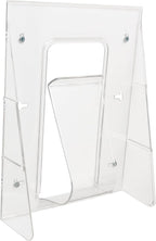 Deflecto Stand-Tall Wall Magazine Holder, Wall Mount Display, Break-Resistant Pocket, Clear, 9-1/8"W x 11-3/4"H x 2-3/4"D (55501)