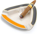 Cigar Ashtray - Premium Triangle Design for Indoor/Outdoor Use, Large Capacity, Elegant Rest for Cigar Lovers, Perfect for Patio, Home, or Office