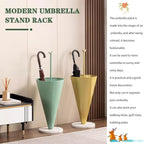 Umbrella Stand Rack Umbrella Basket Tall Umbrella Shape Household Storage Bucket, Multifunctional Umbrella Rack, Nordic Umbrella Stand For Hotel, With Bird Shape Handle ( Color : Green , Size : 30*85c