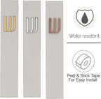 A&S Mezuzot Modern Concrete Mezuzah Case with Scroll, Easy Peel and Stick Mezuza (Grey+ Wood Shin, 7 Inches)