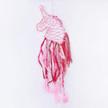 Pretty Jolly Unicorn Dream Catchers for Little Girls Bedroom Handmade Kids Dreamcatcher with Fluffy Pom Poms Feathers&Beads,Nursery Wall Decor for Toddler Girls Room,Children Birthday Gift(Pink)