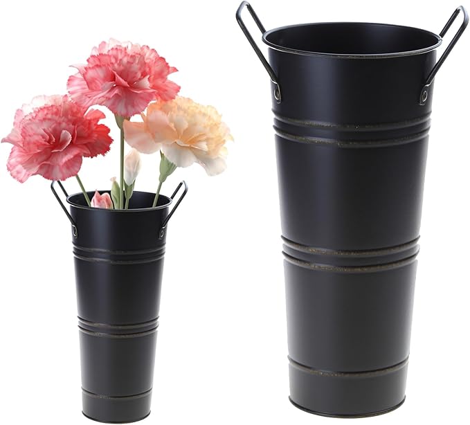 Metal Umbrella Stand Vintage Entryway Storage Bucket Multi-purpose Holder for Canes Walking Sticks Home Decor