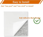 Square Felt Cork Bulletin Board Tiles, Self Adhesive DIY Felt Pin Board for Wall 30" x 20" with 35 Pushpins for Office School Home Wall Decor Stickers Memos Photos Display (Gradual Grey)