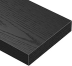 QEEIG Floating Shelves for Wall Bathroom Shelf Bedroom Kitchen Living Room Farmhouse Small Book Shelf 16 inch Set of 4, Black (015-B4)