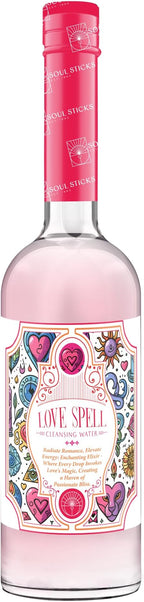 SOUL STICKS Cleansing Water 7.5 oz. Bottle for Rituals, Clearing Negative Energy and Purifying Home Spiritual Florida Water (Love Spell)