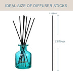 HOSSIAN 50pcs Reed Diffuser Sticks - Wood Rattan Reed Sticks - Essential Oil Aroma Diffuser Sticks - Spa Aromatherapy - Black - 7.87"/20cm