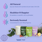 Happy Wax Cereal Mix Premium Scented Natural, Non Toxic Soy Wax Melts – 6 Total Oz. of Scented Wax Melts Includes: Cinnamon Sugar Crunch, Magic Marshmallows and Sweet Fruity Cereal