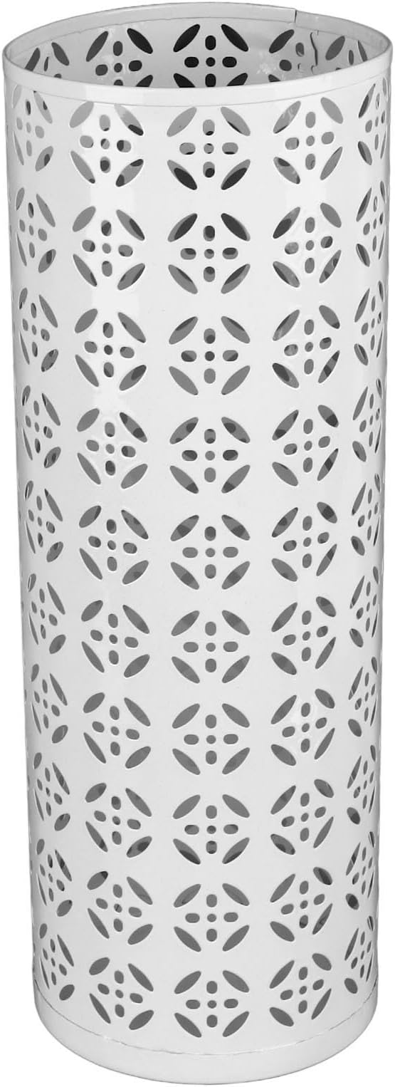 Metal Round Umbrella Stand Rack, Freestanding Tall Round Basket Umbrella Holder Bin for Entryway Home Office (S)