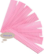 8pcs DIY Plastic Drawer Organizer Adjustable Drawer Dividers for Home Tidy Closet, Socks, Underwear, Office School Supplies, Kitchen Utensil Tools (Pink)