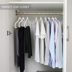 MIZGI Premium Velvet Hangers Pack 30 Pcs Heavyduty - Non Slip Slimline - Velvet Suit Hangers White - Gold Hooks,Space Saving Clothes Hangers