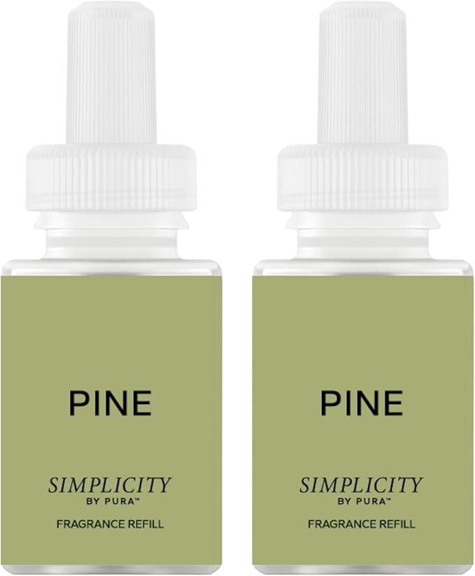 Pura & Simplicity Home Scent Refill - Smart Air Diffuser - Long-Lasting Luxury Fragrance per Refill - Home Essential - Clean & Safe Diffuser Fragrance - Single Refill, Pine
