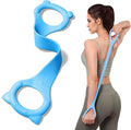Figure 8 Fitness Resistance Band with Handles, Arm & Back Training Elastic Rope for Pure Barre Workout, Chest, Shoulder Stretching Exercise Equipment for Yoga, Pilates & Physical Therapy.