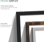 15 Pack Picture Frames Collage Wall Decor, Frame Set with 3pcs Black 8x10, 6pcs Brown 5x7, and 6pcs Grey 4x6 for Gallery Display, Wall Mounting & Tabletop, Bulk Photo Frames for Living Room Decor