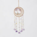 Green Quartz Gemstone Dream Catcher Tree of Life Chakra Dream Catchers with Healing Crystal Stones Handmade Dreamcatcher Sun Catcher Wall Decor for Boys Girls,Bedroom,Wedding,Garden,Bless Gift