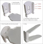 Shoe Stackers Space Saver, Adjustable Double Layer Stack, Holder for Closet Organization (White, 10 Pack)