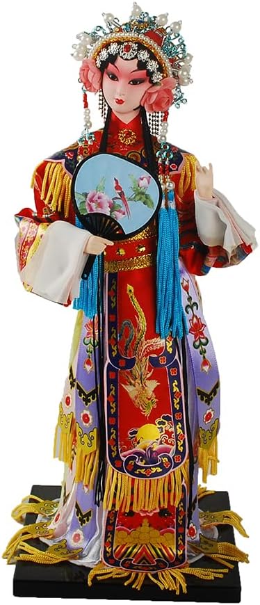 NW 12 Inch Chinese Traditional Handicraft Silk Figurine Collectible Chinese Ancient Character Ornaments for Home Decoration (1801)