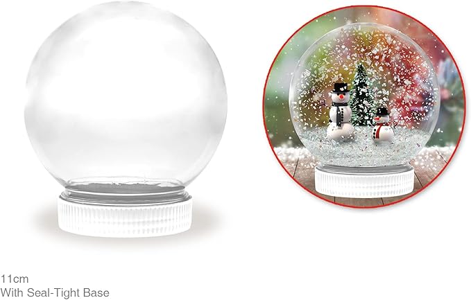 DIY Snow Globe with Seal Tight Screw Base - DIY Crafts - 5 Inches Tall