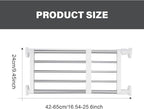 Geetery 4 Pcs Closet Tension Shelf Rod Metal Expandable Shelf Organizer Adjustable Closet Shelves Rack DIY Dividers Separators for Cabinet Storage Locker Clothes(16.54–23.62 Inch)
