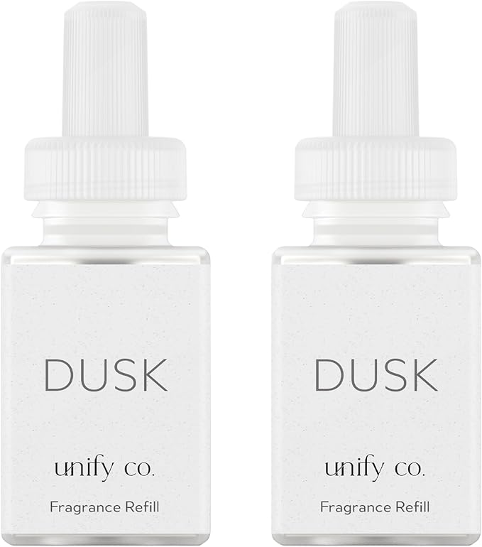 Pura & Unify Co. Home Scent Refill - Smart Home Air Diffuser - Long-Lasting Luxury Fragrance per Refill - Home Essential - Clean & Safe Diffuser Fragrance - 2 Pack, Dusk