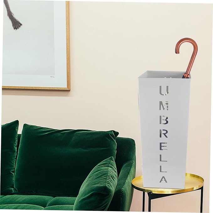 Multi-functional Metal Umbrella Rack Stand for Entryway Storage Organizer for Umbrellas Magazines Walking Sticks Compact Design for Home and Office Decor