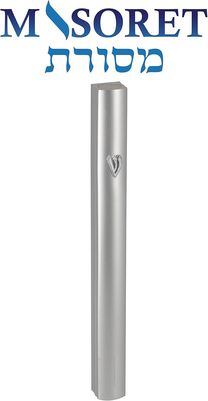 1-Piece Aluminum Door Mezuzah Cases: Special Profile, No Holes, 4-Inch 10cm Hebrew Parchment Scroll Holder Boxes