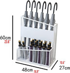 2 Tier Metal Umbrella Stand Umbrella Holder, Large-Capacity Commercial Umbrella Stand Umbrella Holder for Hotel Offices, Entrance Umbrella Organizer