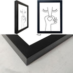 Framed Black and White Bathroom Wall Decor Funny Bathroom Wall Art Bad Smell Humor Canvas Print Artwork for Washroom Sign Decor