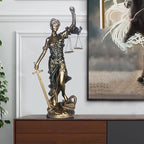 12.3 in Lady Justice Statue Scale of Justice Sculpture Blind Justice Figurine Law Office Decor for Desk Bookshelf Living Room Ldeal Gift for Lawyer Friends Who Long for Fairness and Justice
