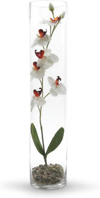 WGV Cylinder Vase, Diameter 5", Height 24", Clear Glass Floral Planter Container, Tall Centerpiece Arrangement for Wedding Party Event Home Office Decor, 1 Piece
