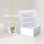 Sympathy Gifts for Loss of Loved One, Crystal Sun Catcher Rainbow Gifts, Unique Condolence Memorial for Loss of Mom Dad Dog, Ideal Grief Bereavement Miscarriage Gifts (Light Yellow)