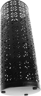 Zerodis Large Round Hollow Design Metal Umbrella Holder, Stylish Gold Finish Steel Umbrella Stand for Entryway, Home Office, and Outdoor Use (S)