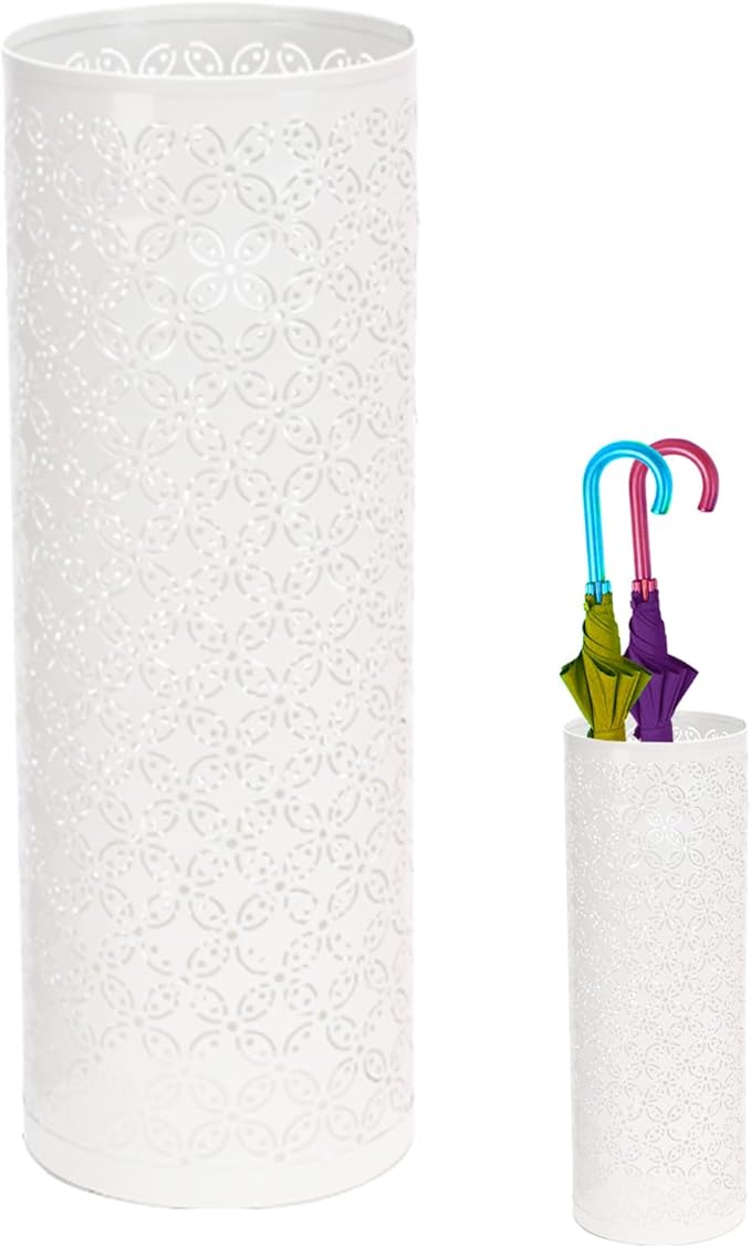 DUDOK Indoor Umbrella Holder, Modern Umbrella Stands, Metal Round Umbrella Bucket, Decorative Umbrella Holder, Umbrella Stand Indoor, Umbrella Holder Stands for Porch, Apartment, Offices Entrance, H