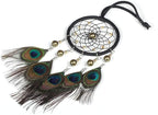 Car Dream Catcher, Handmade Dream Catchers Peacock Feather Dreamcatcher for Wall Hanging Home Decorations Car Charms