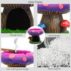 Colonial Tin Works Cute Mushroom House Ashtrays with Storage - Ashtrays for Weed Smokers and Bong Users with Smoking Accessories Collection and Home Office Ornament Gifts
