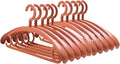 10 Pack Heavy Duty Coat Hangers 25lb Load Capacity Swivel Suit Clothes Hanger Extra Wide Shoulder Jacket Hangers Thick Non Slip Winter Large Coat Hanger Brown