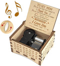 Ucuber You are My Sunshine Music Box for Mom from Daughters, You are My Sunshine Cute Box with Wind Up, Wood Personalized Engraved Best Unique Gift for Birthday, Christmas Day
