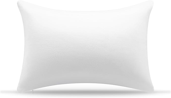 AM AEROMAX 12 × 20 Throw Pillow Memory Foam Pillow Insert - Rectangular Lumbar Support Pillow for Decorative Cushion Bed Couch Sofa - Non-Deforming Over Time
