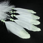 Luminous Dream Catcher,Manual Feather Hanging Decor Dream Catcher for Car Kids Bed Room Wall Hanging Decoration Decor Ornament Craft,Dia 4.3inch/11cm (Type 2)