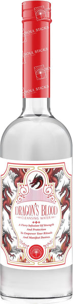SOUL STICKS Cleansing Water 7.5 oz. Bottle for Rituals, Clearing Negative Energy and Purifying Home Spiritual Florida Water Area Deodorizer (Dragons Blood)
