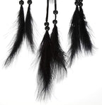 1pc Wood Beads Handmade Large Dream Catcher Dreamcatcher Craft Hanging Pendant Craft Gift Living Room Home Decoration(Black)