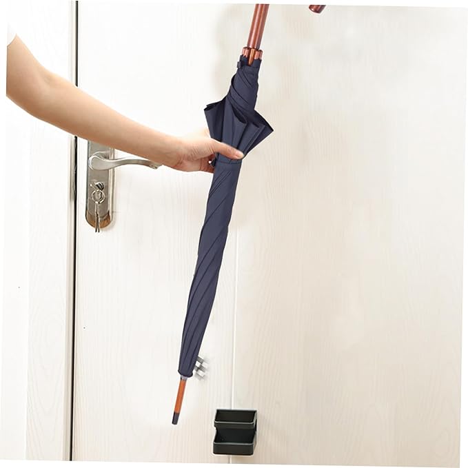 HEALLILY Elegant Wall-mounted Umbrella Rack Pp Material Rust- Storage Rack for Fresh Produce