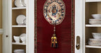 Elegant Hand-Crafted 4" (10cm) Key Tassel, 3 1/2" (8.5cm) Loop, Accented with Crown Tassels (KTAX4) Golden Raven Black Multicolor #LX10 (Pure Black, Yellow Gold, Cherry Red) Individually Sold